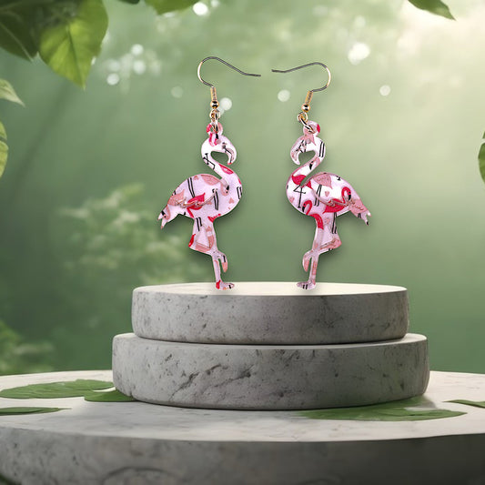 Flamingo Dangle Earrings