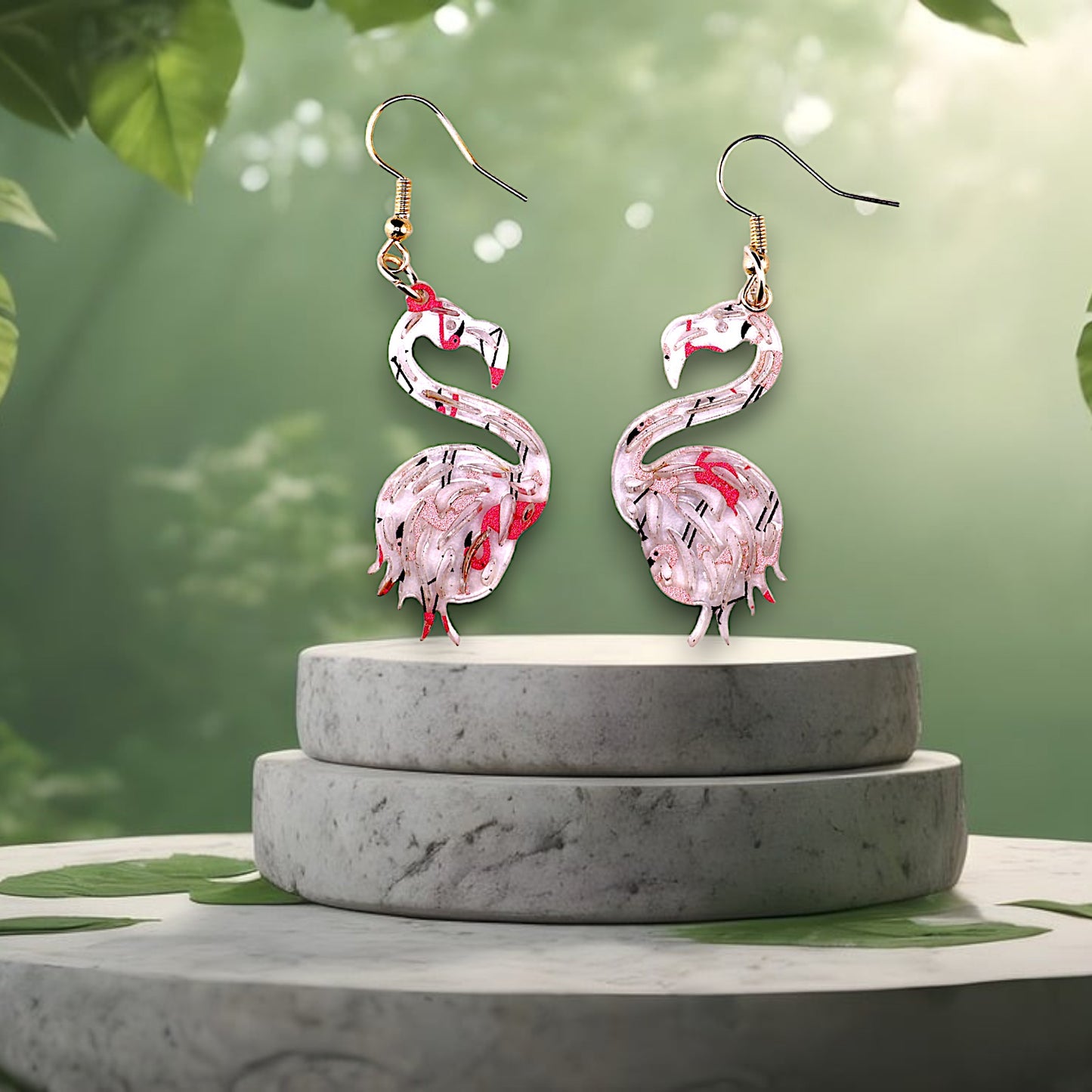 Flamingo Dangle Earrings