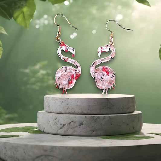 Flamingo Dangle Earrings