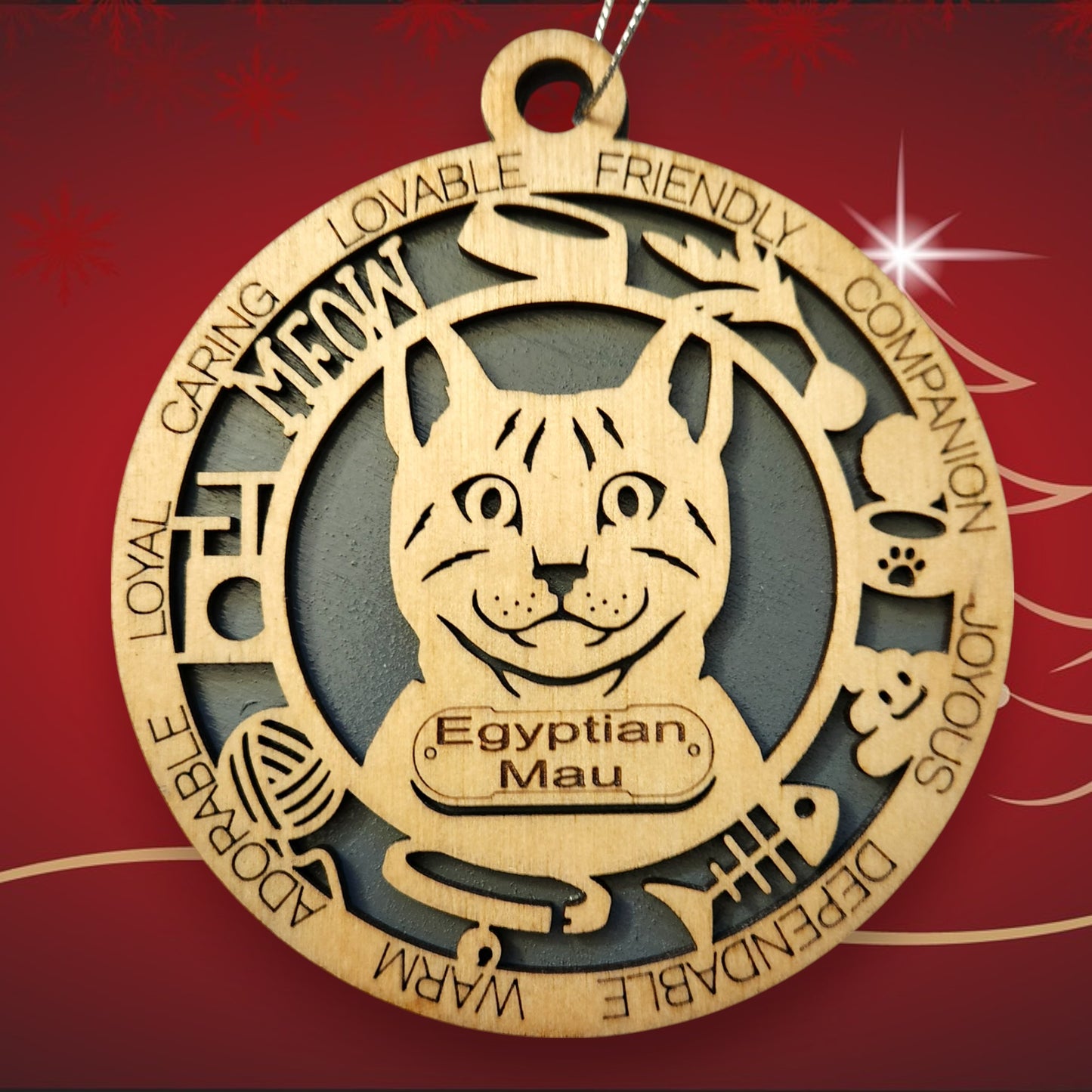 Egyptian Mau Cat (With Icons)