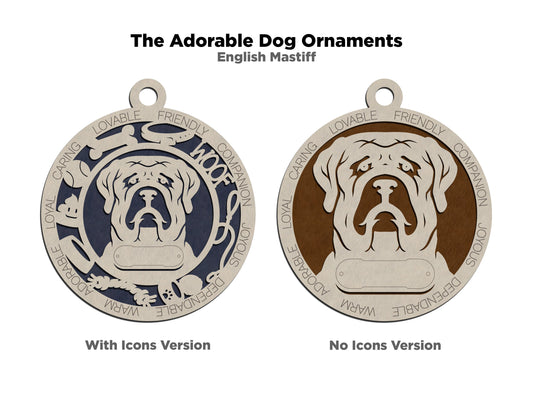 English Mastiff Dog Ornament