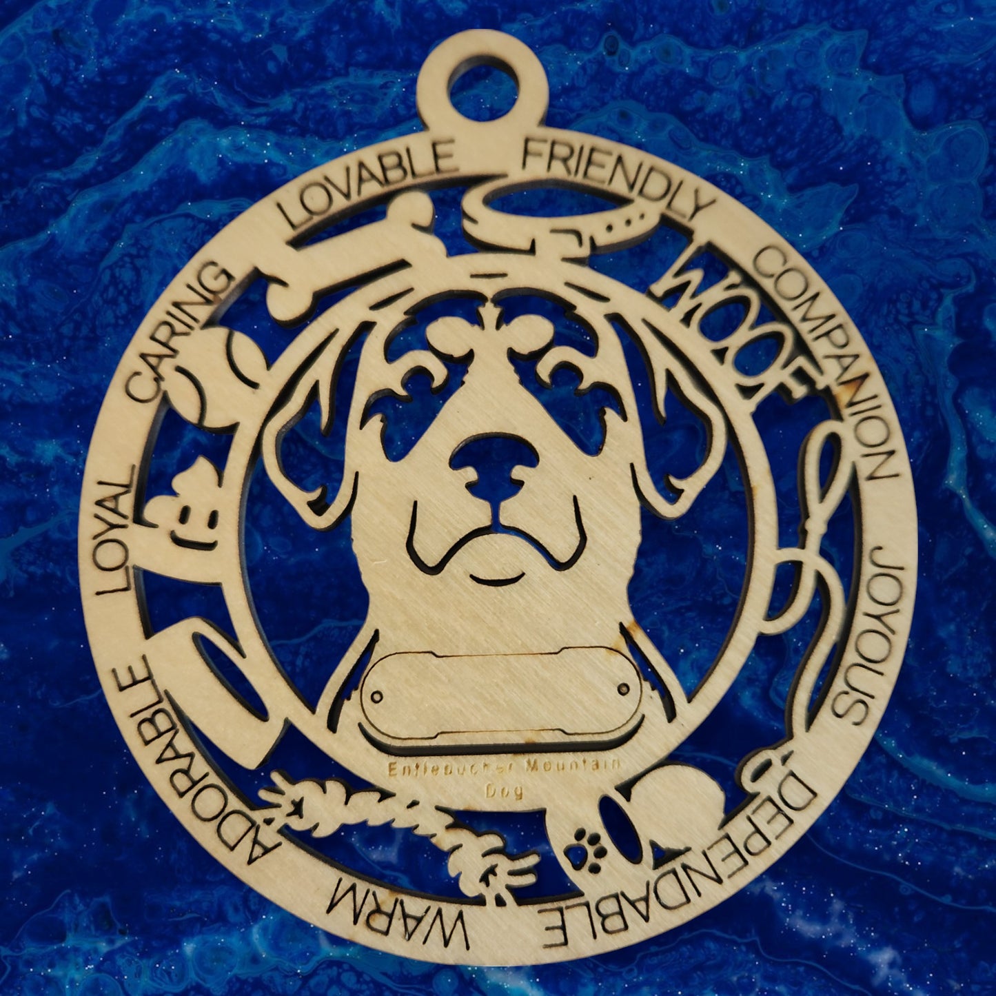 Entlebucher Mountain Dog Ornament (72)