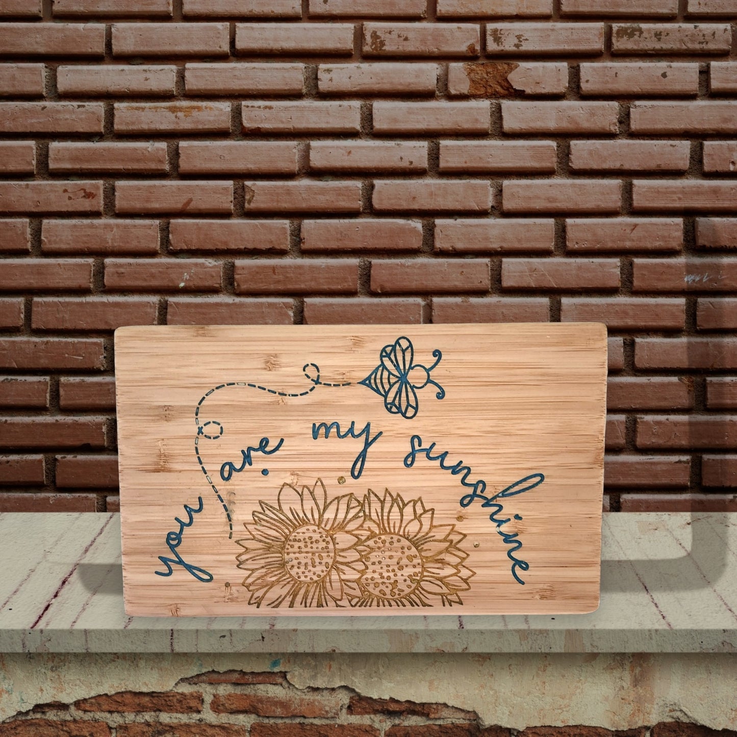 "You are My Sunshine" Epoxy Filled Bamboo Small Serving Board