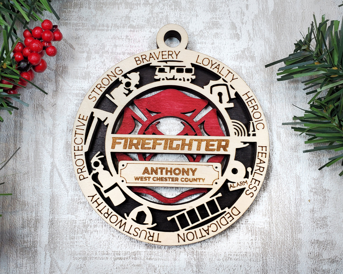 First Responder: Firefighter Ornaments
