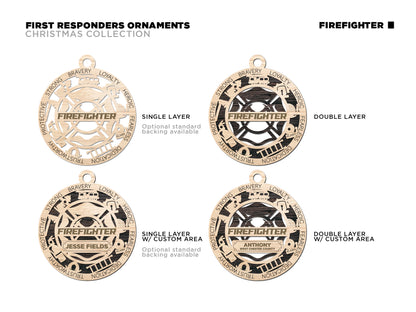 First Responder: Firefighter Ornaments