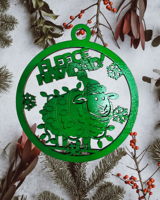 Christmas Fun Pun Ornament -Fleece Navidad