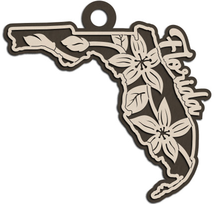 Florida State Flower Christmas Ornament
