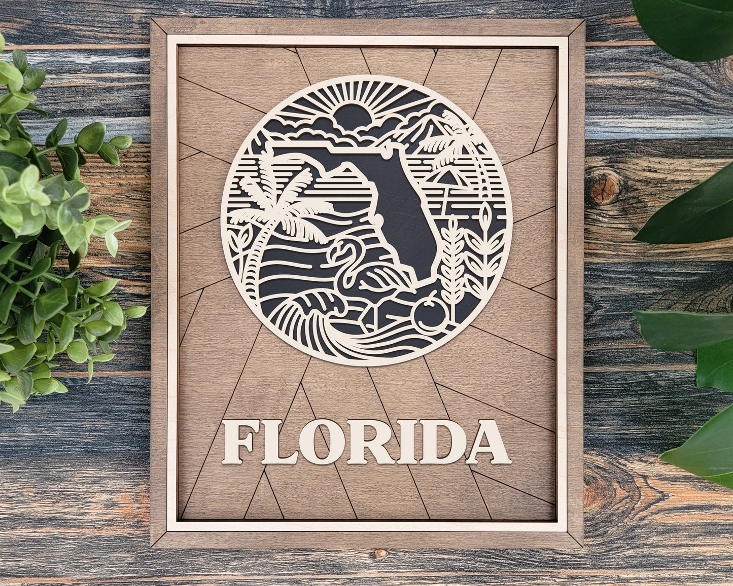 Florida State Heritage Frame Pop Sign