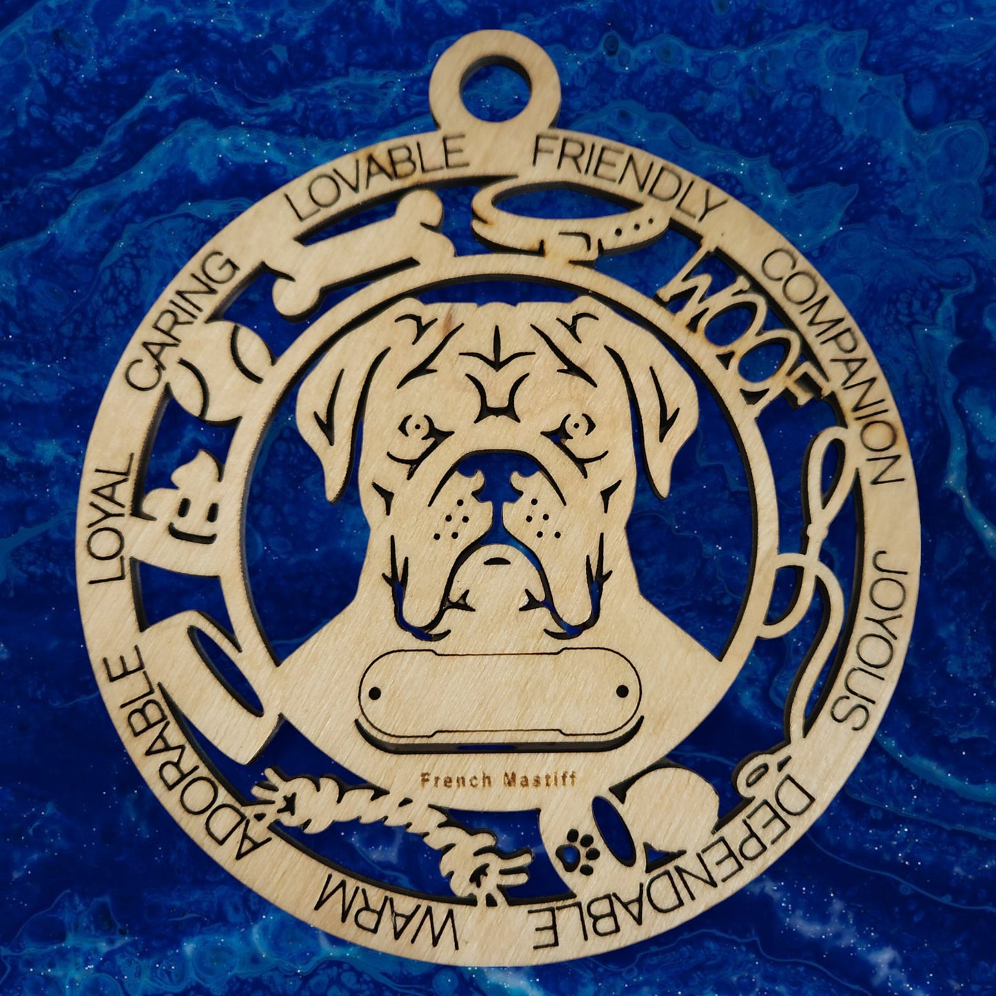 French Mastiff Dog Ornament