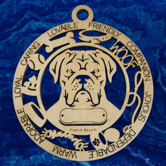French Mastiff Dog Ornament