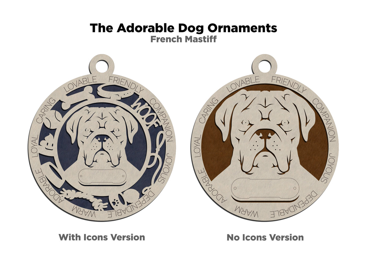 French Mastiff Dog Ornament (76)