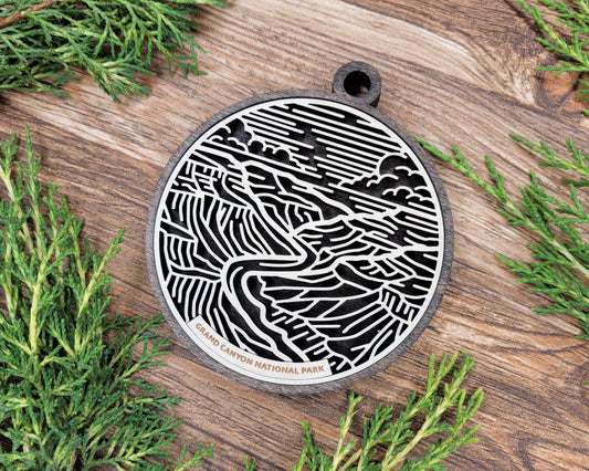 Grand Canyon National Park Line Art Ornament