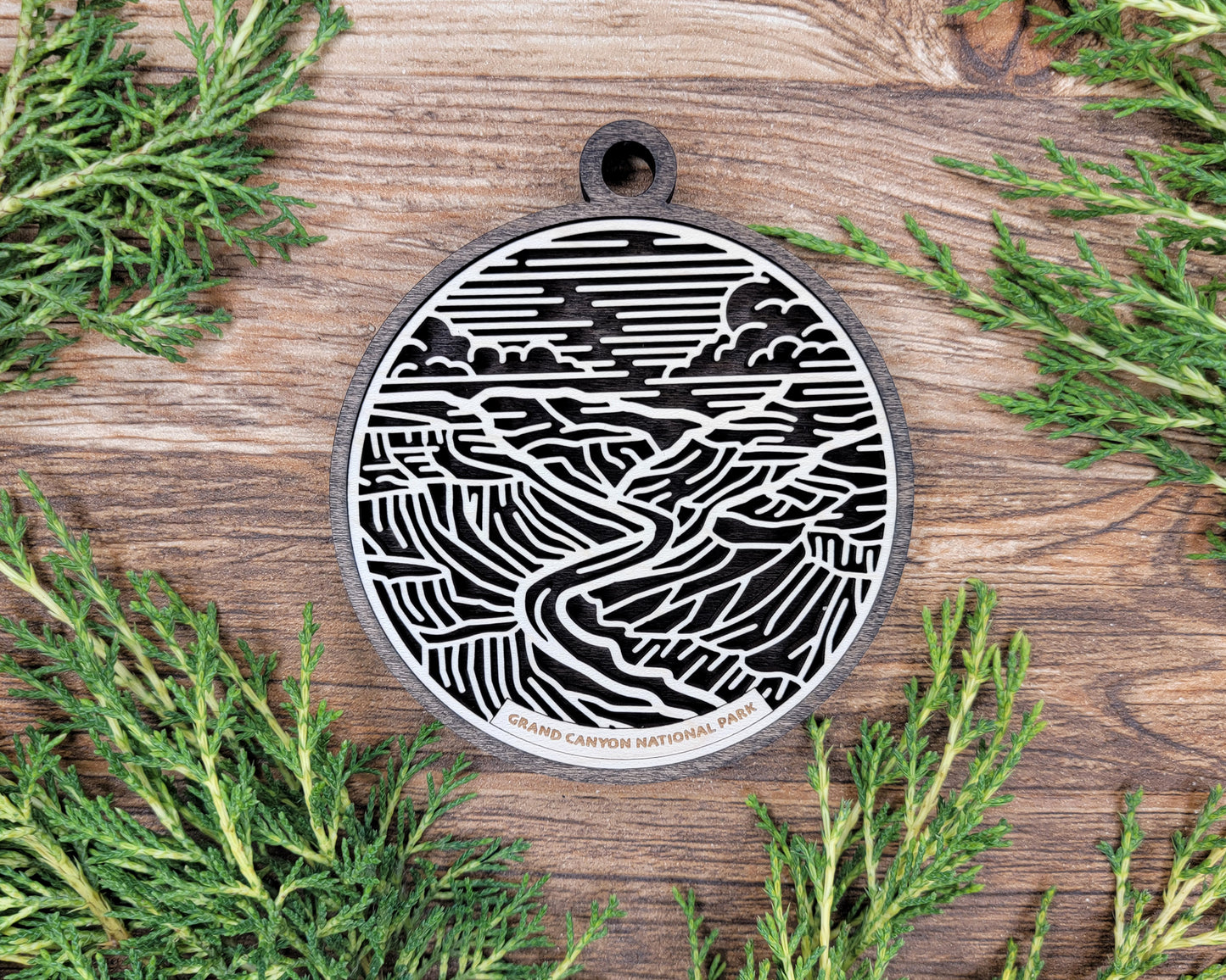 Grand Canyon National Park Line Art Ornament
