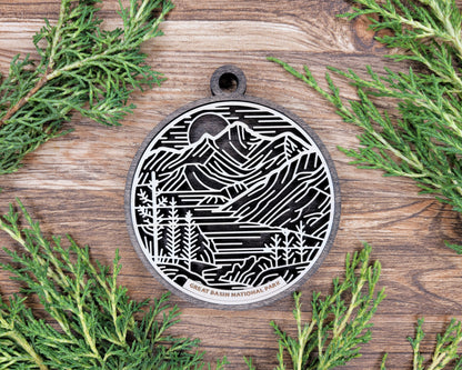 Great Basin National Park Line Art Ornament