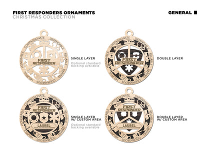 First Responder Ornaments