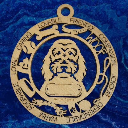 Goldendoodle Dog Ornament