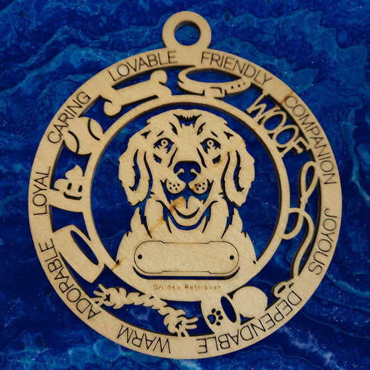 Golden Retriever Dog Ornament