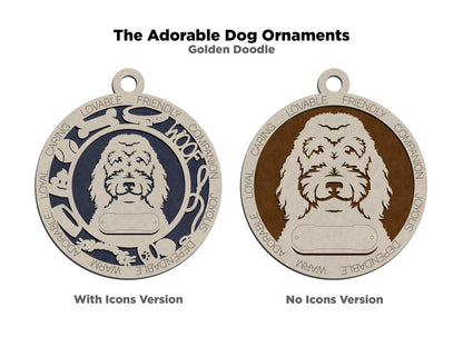 Goldendoodle Dog Ornament