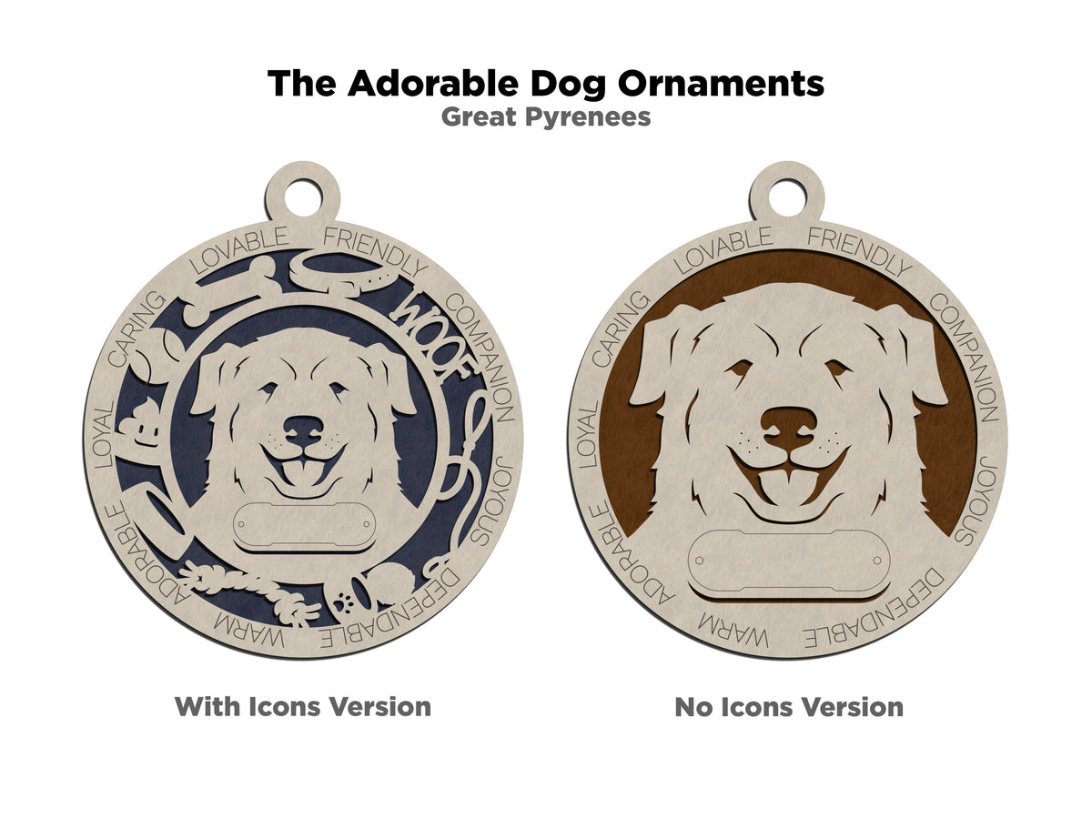 Great Pyrenees Dog Ornament (85)