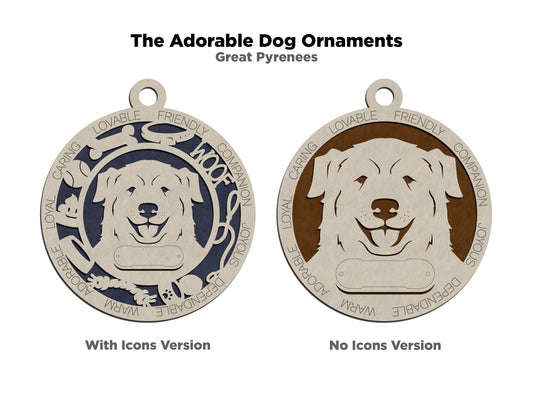 Great Pyrenees Dog Ornament (85)