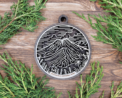 Haleakala National Park Line Art Ornament