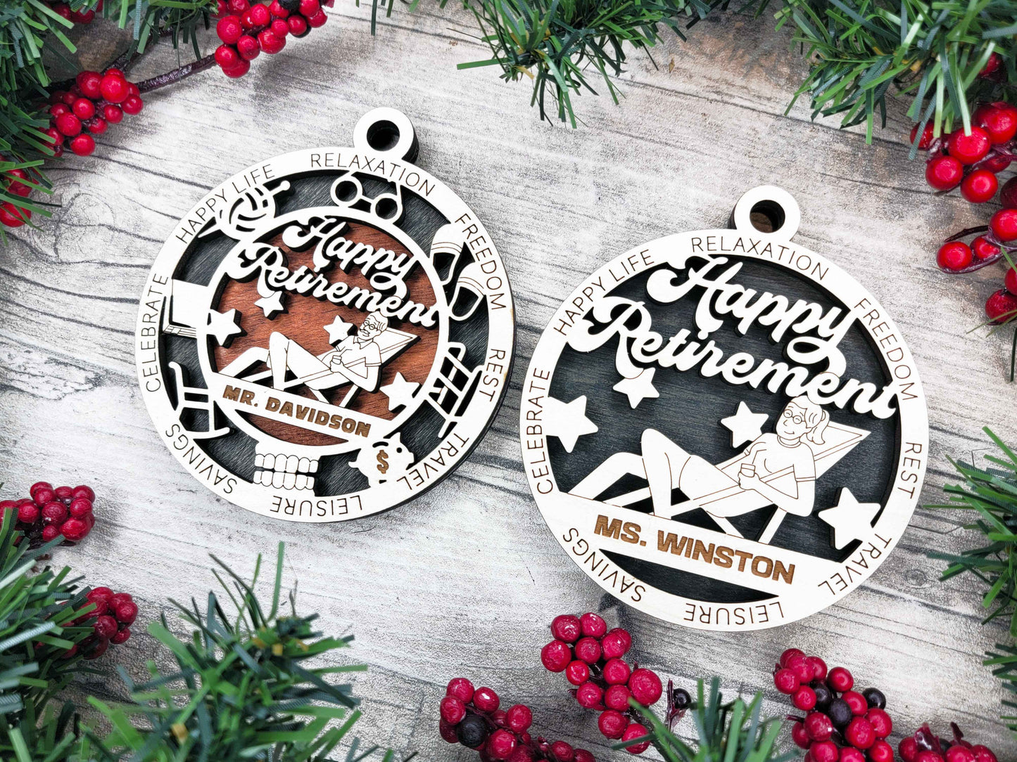 Happy Retirement Male Ornament