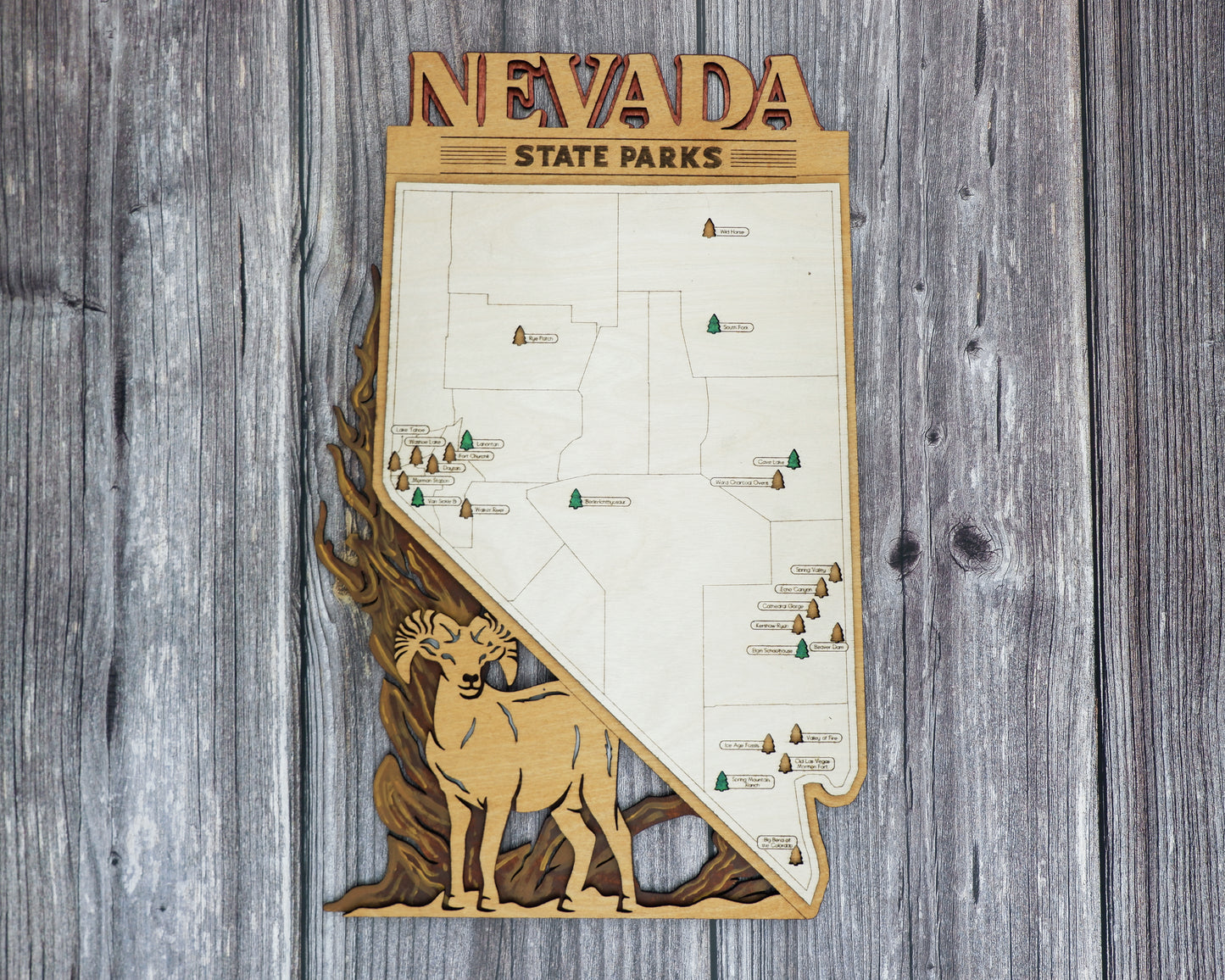 Nevada State Park Map