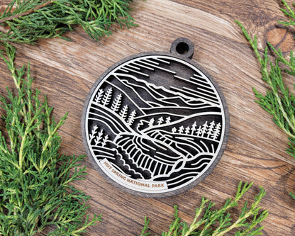 Hot Springs National Park Line Art Ornament