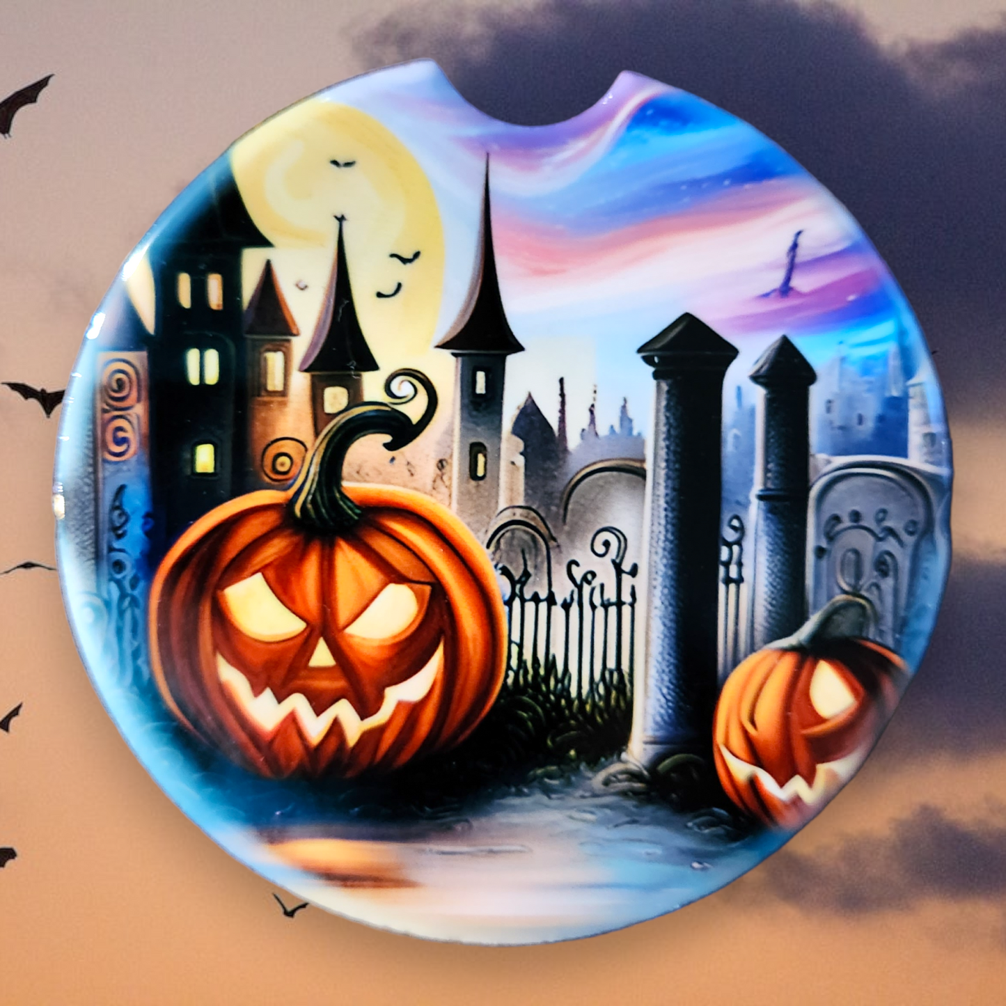 Halloween Castle and Pumpkin 2, Sandstone Car Coaster