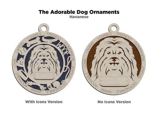 Havanese Dog Ornament (86)