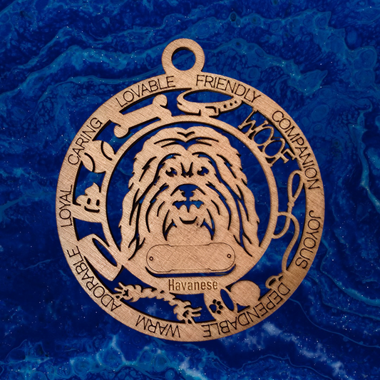 Havanese Dog Ornament (86)