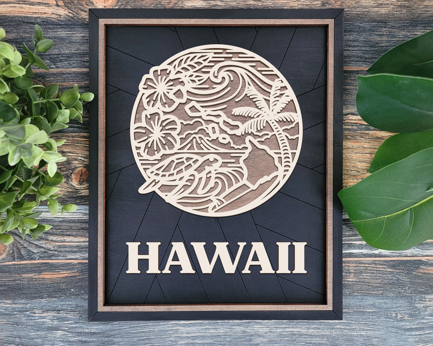 Hawaii Heritage Frame Pop Sign
