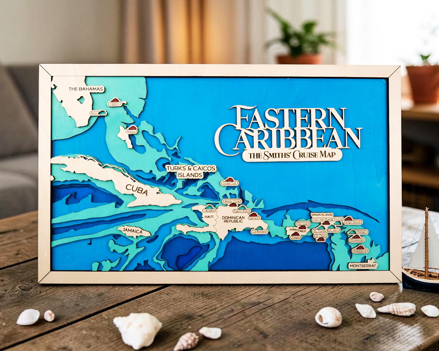 Eastern Caribbean Cruise Travel Map
