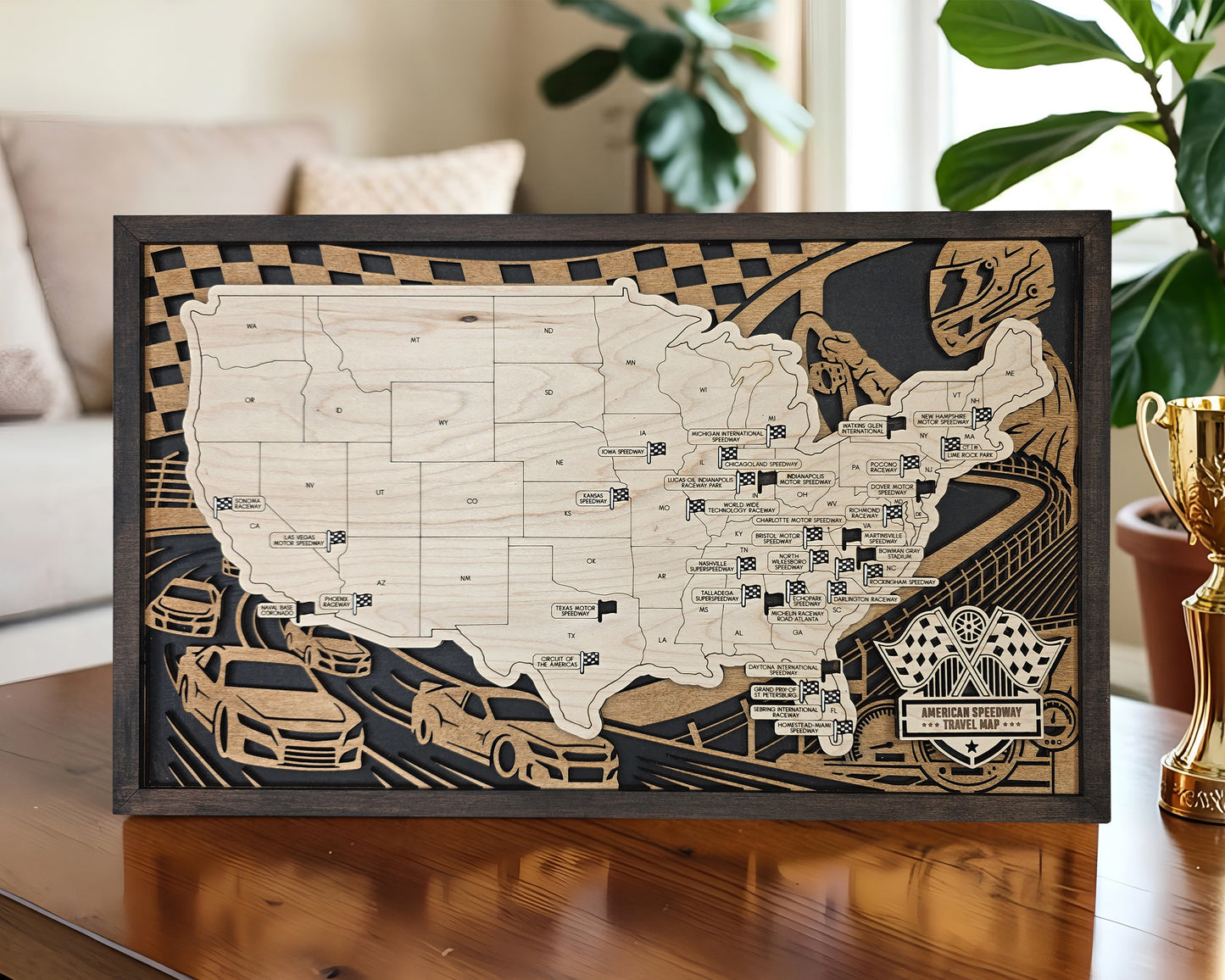 American Speedway Tracker Map