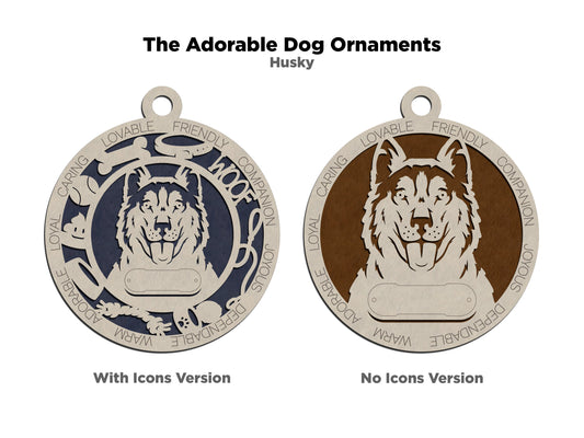 Husky Dog Ornament (87)