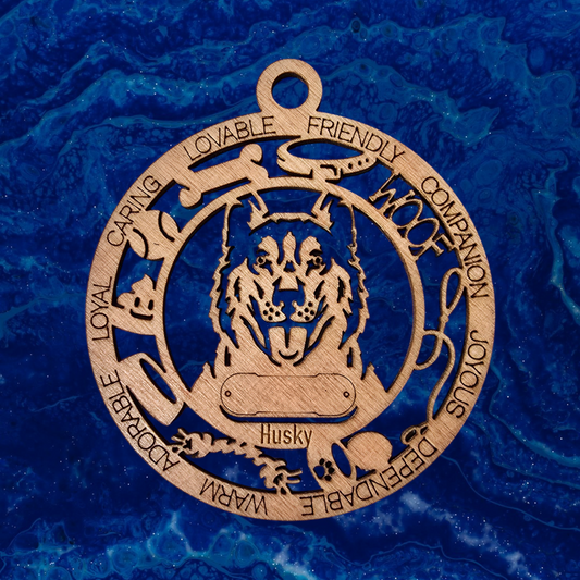 Husky Dog Ornament (87)