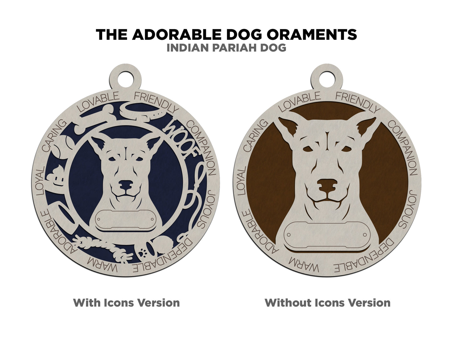 Indian Pariah Dog Ornament