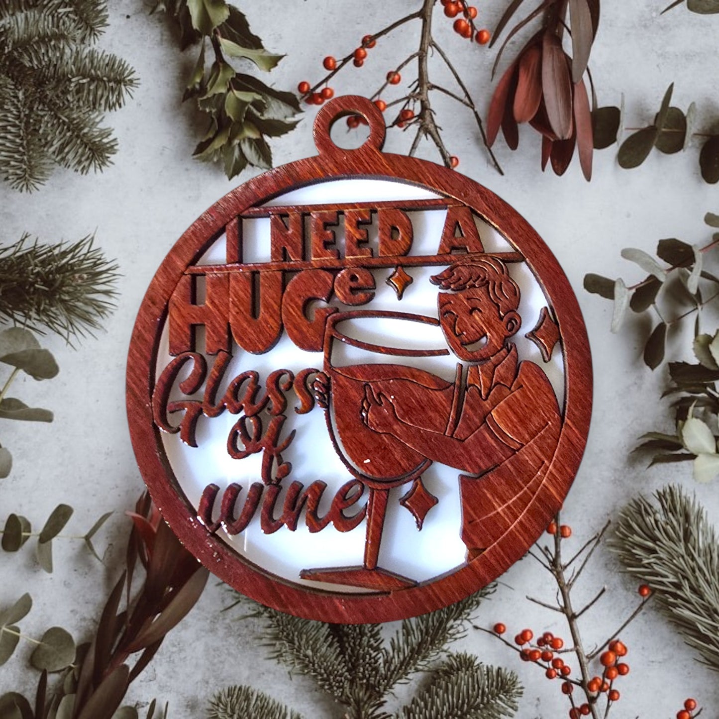 I Need a (Hug) Huge Class of Wine (Male)