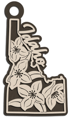 Idaho State Flower Christmas Ornament