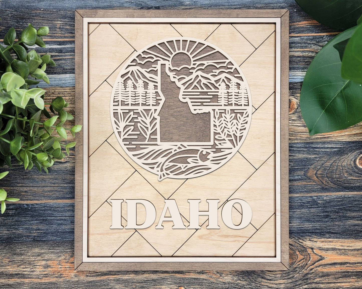 Idaho Heritage Frame Pop Sign