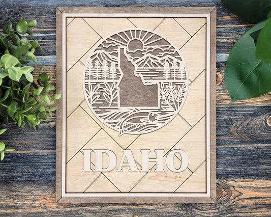 Idaho Heritage Frame Pop Sign