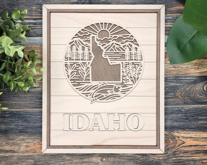 Idaho Heritage Frame Pop Sign