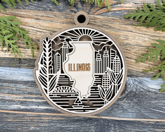 Illinois State Heritage Ornament