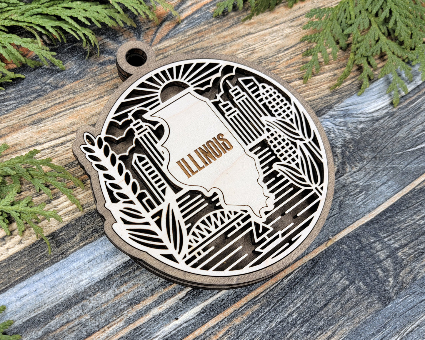 Illinois State Heritage Ornament