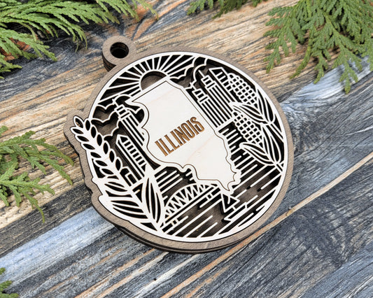 Illinois State Heritage Ornament