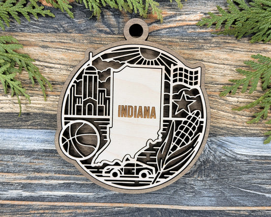 Indiana State Heritage Ornament