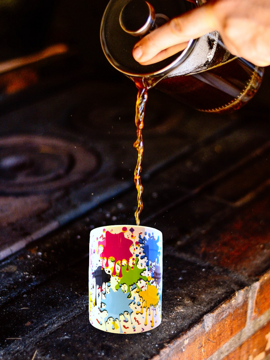 Watercolor Ink Splash 11 Oz. Ceramic Coffee/Tea Mug