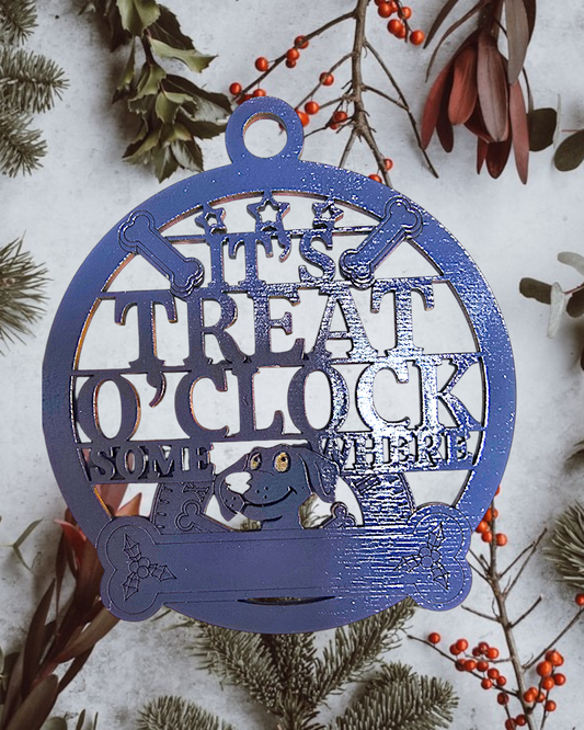 Pawsome Ornament - It's Treat O'clock Somewhere