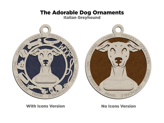 Italian Greyhound Dog Ornament (91)