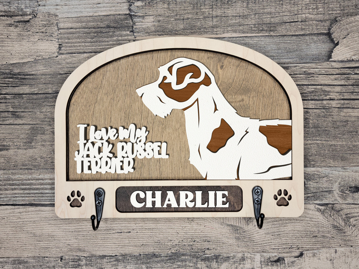 Jack Russel Terrier Leash Holder (with Beard) (71)